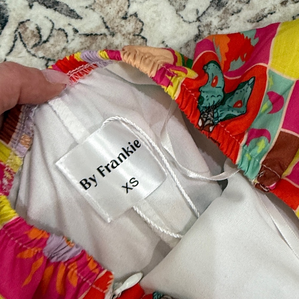 Vibrant Strapless Patchwork Dress - image 2